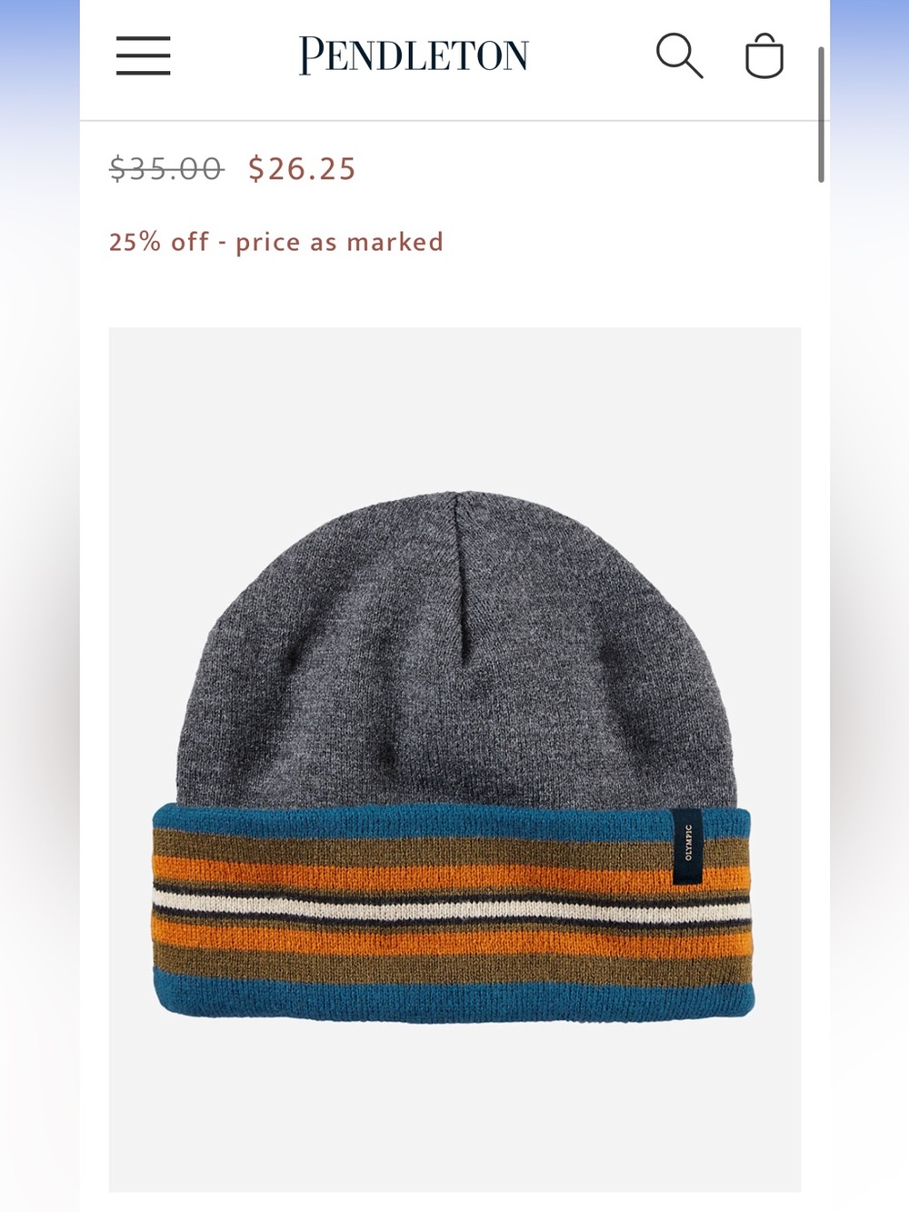 Pendleton Beanie NEW